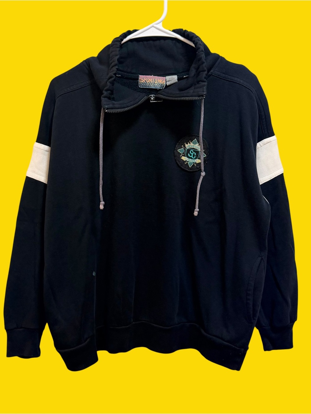 Vintage Sporting Club Quarter-Zip Pullover Sweatshirt